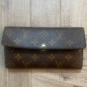 Louis Vuitton Brown and Gold Clutch
